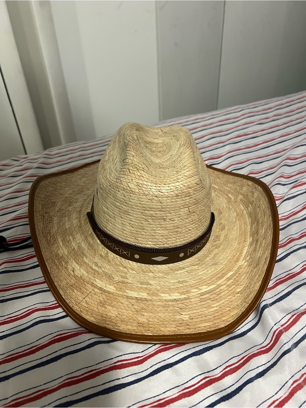 Wide Brim Palm Straw Sombrero Hat Jumbo Size Brim Made in MEXICO Gardening Beach